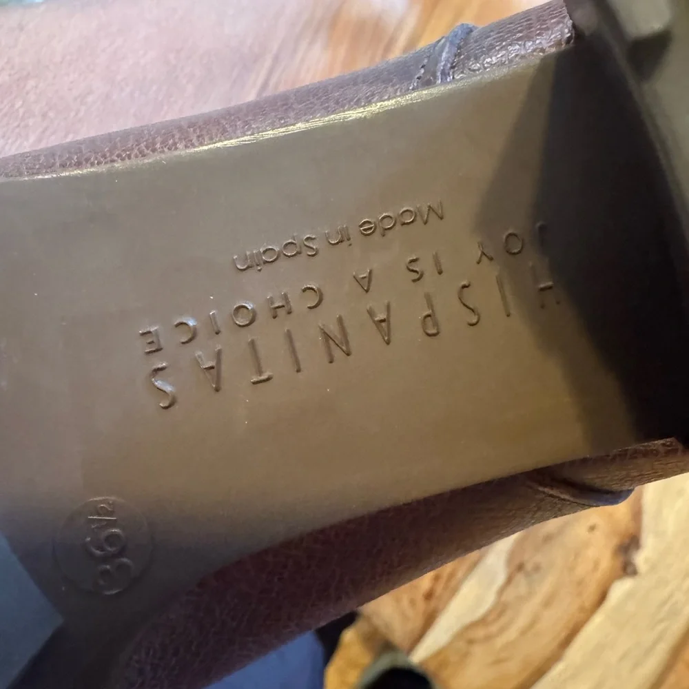 Brand new Hispanitas Brown Leather Knee-High Boots size 36 - Picture 6 of 8